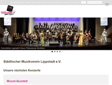 Tablet Screenshot of musikverein-lippstadt.de